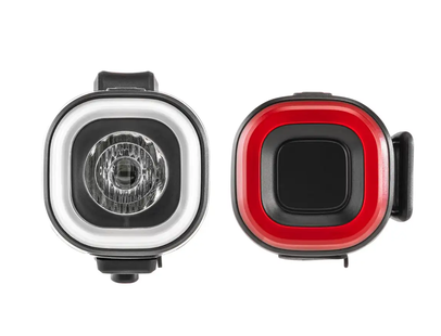 Zestaw lampek rowerowych AXA On USB Set