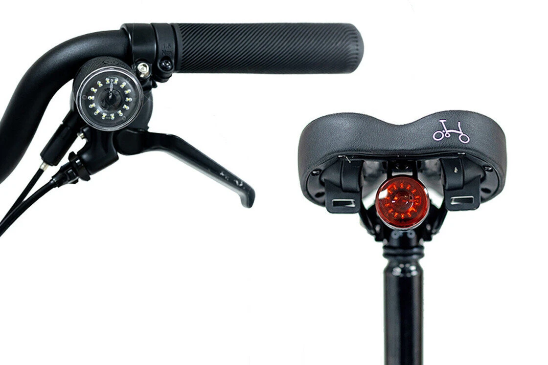 Zestaw lampek rowerowych Brompton Be Seen 