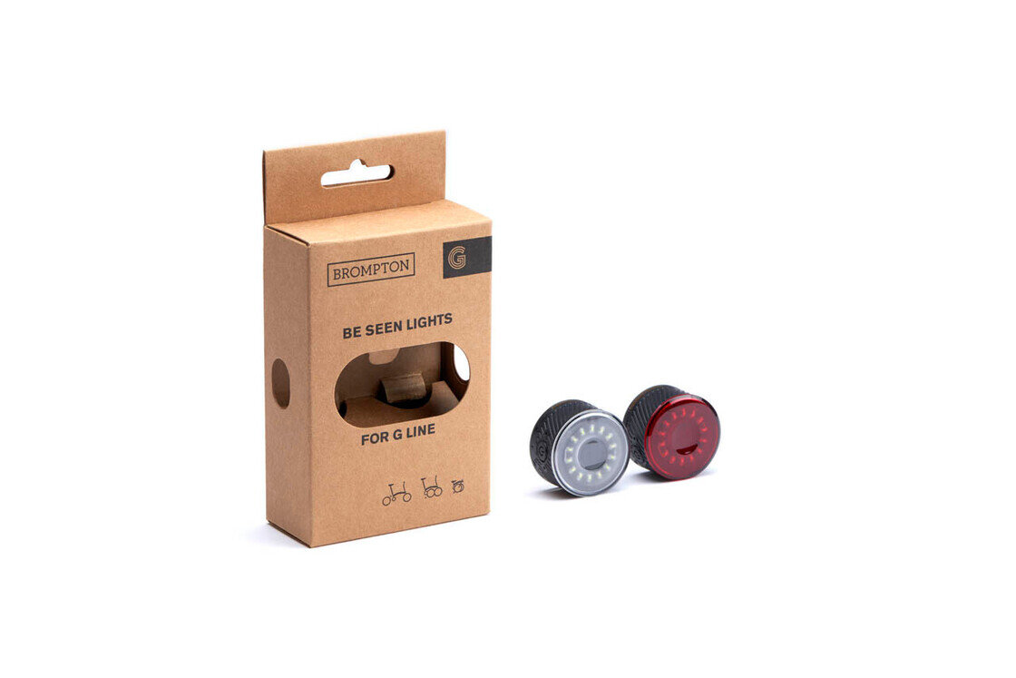Zestaw lampek rowerowych Brompton Be Seen do G-line