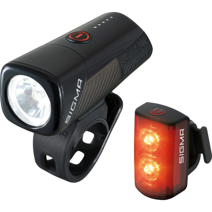 Zestaw lampek rowerowych Sigma Buster 400 + Buster RL 80 usb