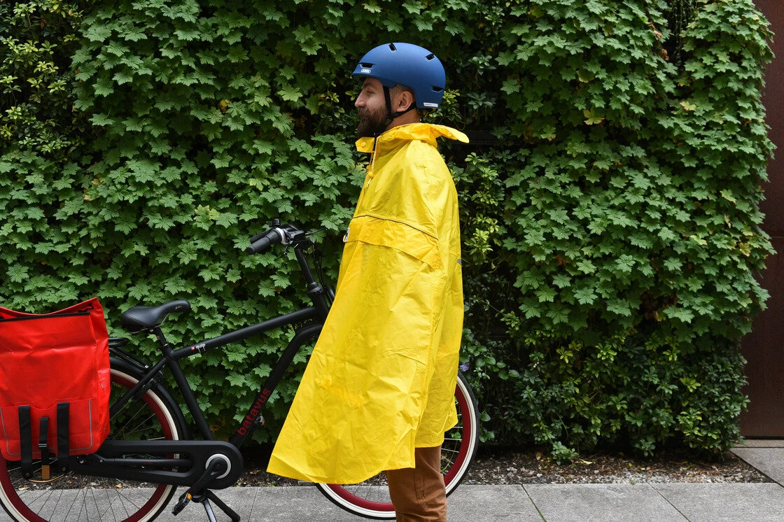 Żółte ponczo rowerowe Hock Rain Stop